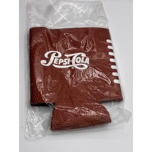 Pepsi Cola Insulated Football Texture Cup Sleeve Blokecore Sporty 2 pc lot VTG